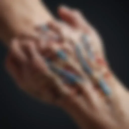 Anatomy of the wrist showing the radius bone