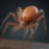 Detailed visual representation of a recluse spider's anatomy