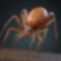 Detailed visual representation of a recluse spider's anatomy