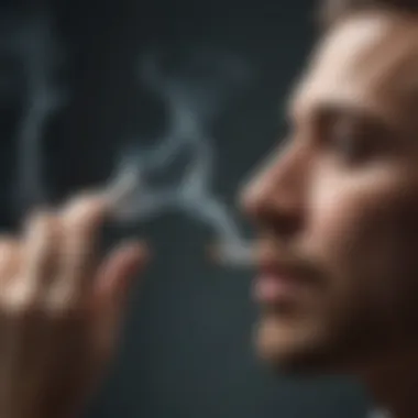 Societal Perceptions of Secondhand Smoke Artistic depiction of societal perceptions regarding secondhand smoke