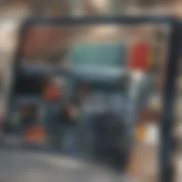 A logistics professional analyzing data on a tablet