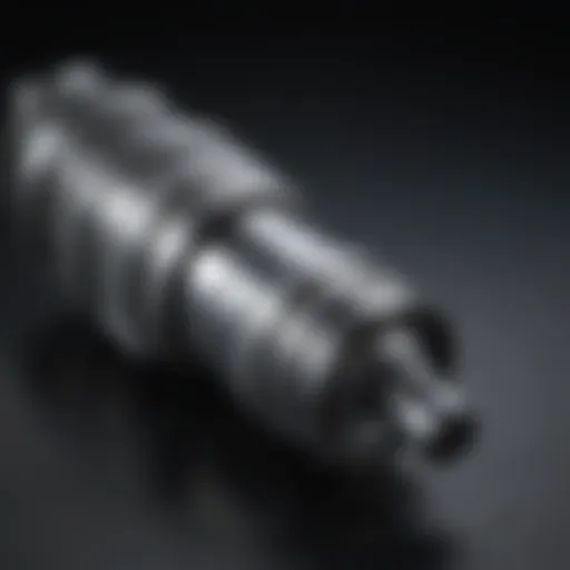 Detailed illustration of a spark plug highlighting its key components