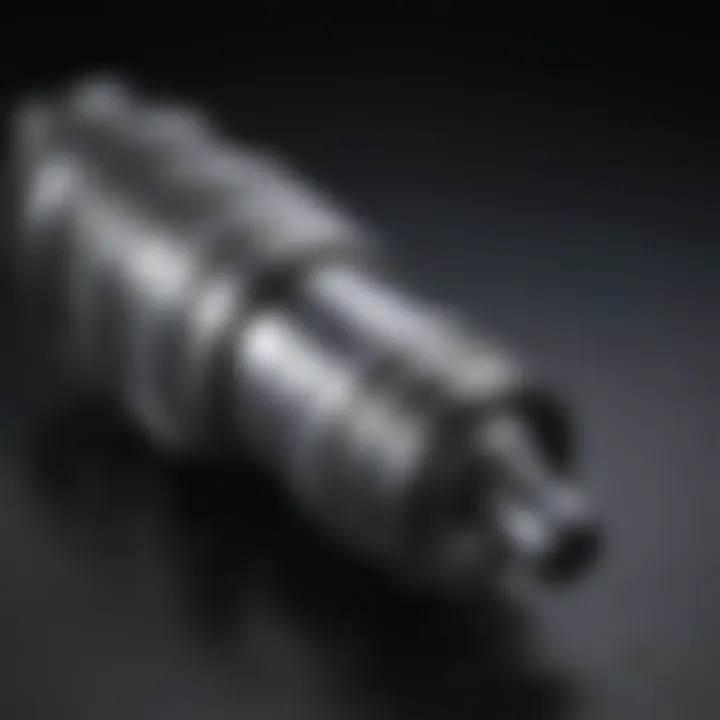 Detailed illustration of a spark plug highlighting its key components