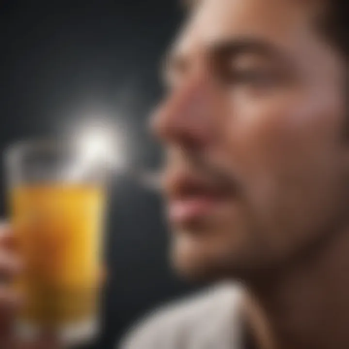 A visual representation of lifestyle factors affecting nausea.