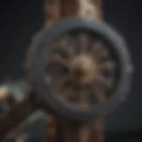 Illustration of the Gilman spindle showcasing its intricate design