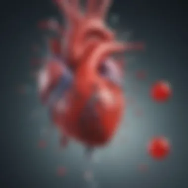 Diagram showing physiological mechanisms of heart failure