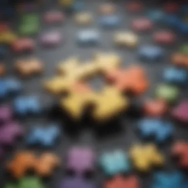 Diversity of the Autism Spectrum A symbolic puzzle piece representing the autism spectrum and its diversity