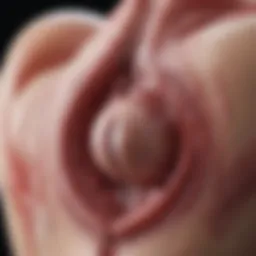 Illustration of vulvar anatomy highlighting sensitive areas